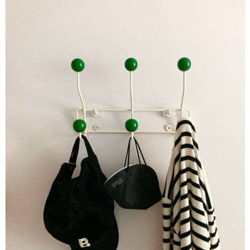 Iron Wall Hooks Kids Garments Organizer Rack Clothes Hat Hanging Hook Hanger Kids Room Decor Hanger