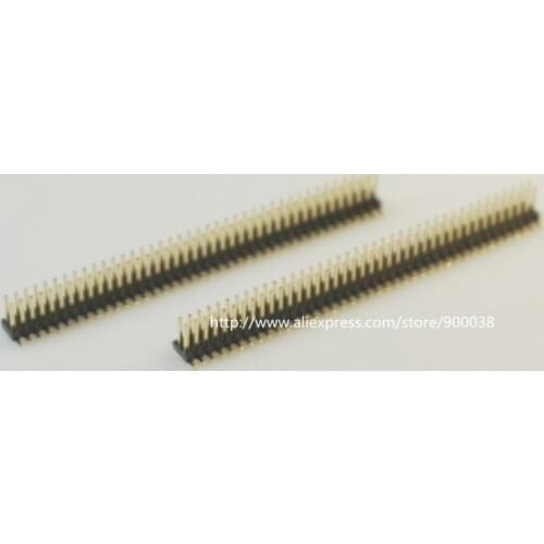 10 pcs 2x40 P 80 Pin 1.27 mm Male Header Dual row Straight PCB SMT male Pin Headers Rohs Lead free