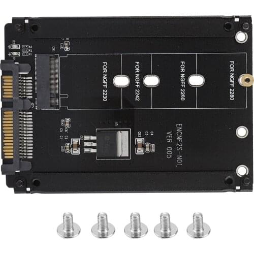 M.2 SSD to U.2 Adapter 2in1M.2 NGFF or MSATA to SATA 3.0 Adapter PCIe M2 Converter for Desktop Computers PC Laptop