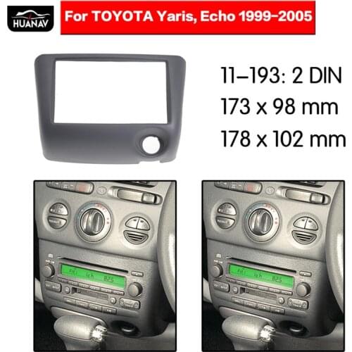 Car Radio stereo Fitting installation adapter fascia For 1999-2005 Toyota Vitz/ Yaris/ Echo Multimedia radio frame Audio Fascias
