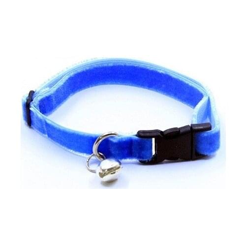 Petviya Velvet Cat Neck Collar | Adjustable and Zilli BLUE 328867963