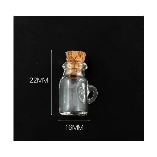 Fagon Cork Stopper Small Empty Glass Bottle Tiny Glass Jars With Cork Decorative Wish Glass Jars Wedding Holiday Mini Containers