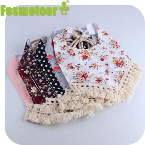 Fosmeteor Flamingo Print Pet Dog Bandana Small Cat Scarf Adjustable Cotton Bandanas Bibs Summer Pet Dog Grooming Accessories