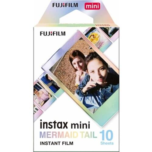 10-50 Sheets Instax Mini Mermaid Tail Film For Fujifillm Instant Mini 11, 9, 8, 7s Camera For SP-1/2 Printer, Link