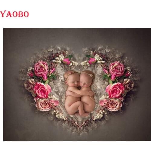 Hot selling Diamond Painting Baby Flower Heart home art Rhinestone 5D DIY Diamond Embroidery,Cross Stitch,diamond Mosaic Sale