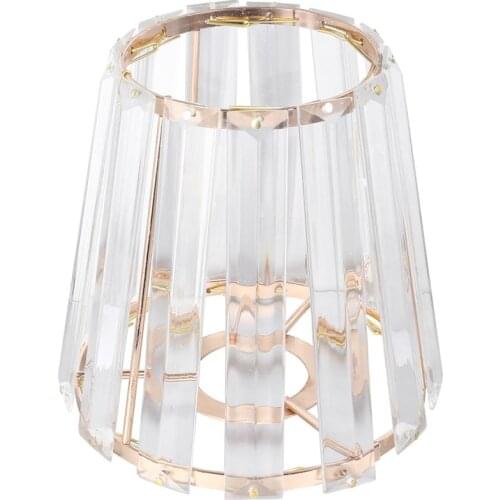 Crystal Light Shade Unique Light Cover Ceiling Lamp Cover Iron Art Lampshade