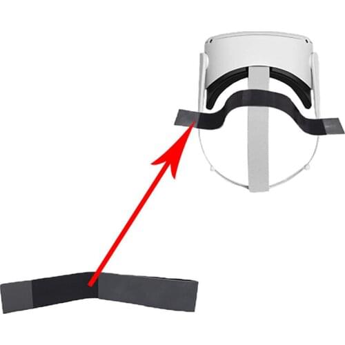 PU Leather Headband Strap for Oculus Quest 2 VR Headset PU Leather Pressure-relieving Head Strap Belt for Oculus Quest 2