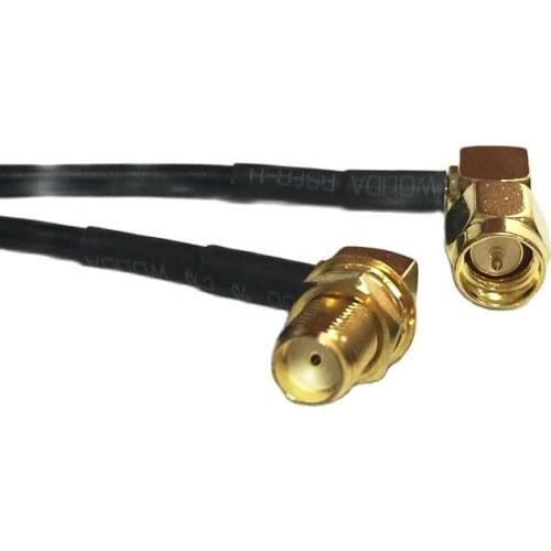 New Modem Coaxial Cable SMA Male Plug Right Angle Switch SMA Female Jack nut Right Angler Connector RG174 Cable 20CM 8" Pigtail