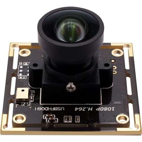 ELP 1/2.9 inch Sony IMX322 2MP Full HD 1080p usb camera module with 100 degree no distortion lens