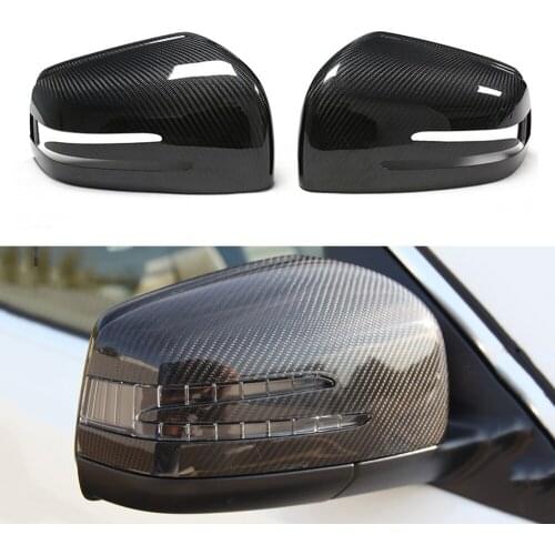 Real carbon fiber mirror cover car rearview side mirror caps For Mercedes Benz G Class W463 update 2012-2018 G500 G550 G63 G65