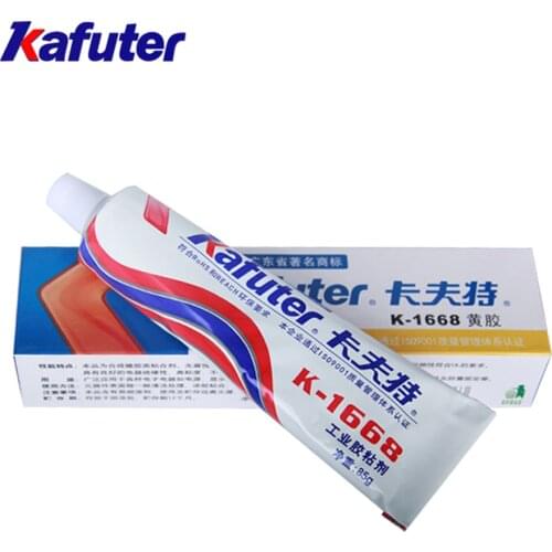 New Kafuter K-1668 Industrial Glue 85g Electronic Components Positioned Fixed Adhesives Yellow Glue Retardant