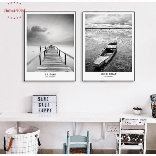900D Posters And Prints Wall Art Canvas Painting Wall Pictures For Living Room Nordic Landscape Picture Decoration NOR022