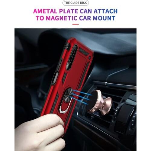 Shockproof Case for Huawei Y9S Y 9S Y9 S 2019 Luxury Rugged Armor Military Protective Magnet Car Holder Phone Cover