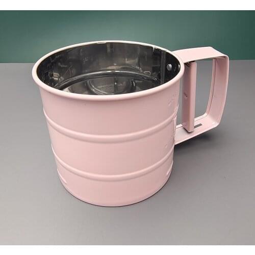 Hand-operated flour sieve baking tool Semi-automatic hand-held flour sieve Hand-pressed flour sieve