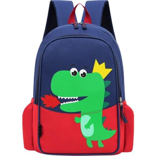 Children Baby Boys Girls Kids School Bags Animal Dinosaur Pattern Cartoon Backpack Toddler Zipper Kids Backpacks Large Capacity