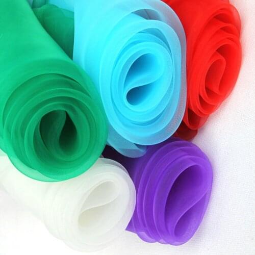 Crystal Organza Tulle Fabric Drapes For Wedding Marriage Birthday Baby Shower boda Party Decor Gift packing Supplies 150cm*600c