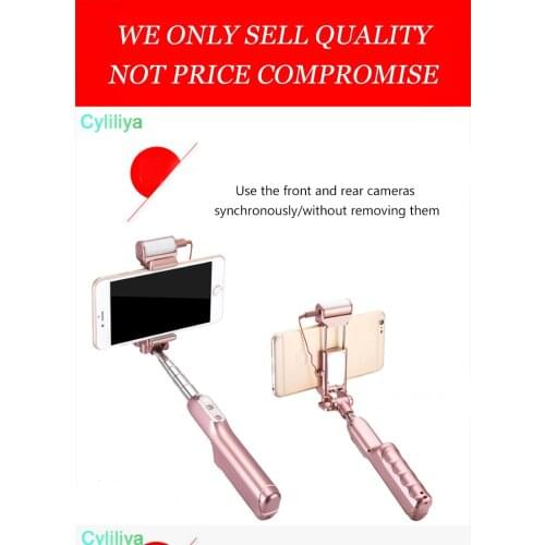 A6 Selfie Stick LED fill light Mini Wired Handheld Selfie Stick Universal Monopod Phone Self-timer IOS Android For iPhone Flash