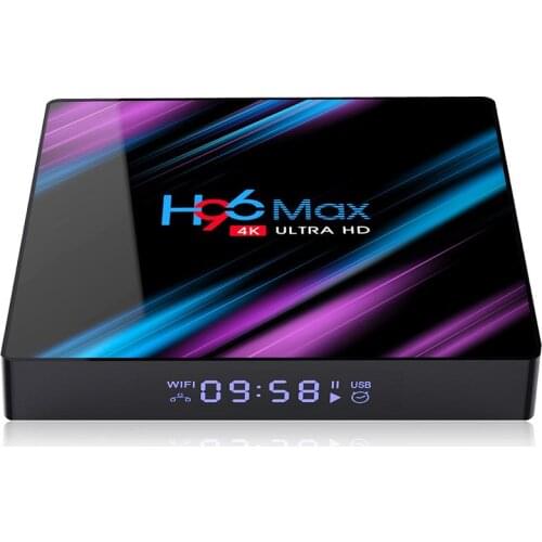 H96 Max Smart TV Box Android 10 RK3318 4GB 64GB USB3.0 1080P H.265 60fps Google Voice Assitant Youtube 4K Smart TVbox 9.0 H96max