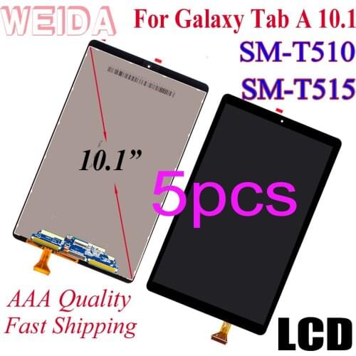 5pcs LCD Replacment 10.1" For Samsung Galaxy Tab A 10.1(2019) WIFI T510 LCD SM-T510 T515 T517 LCD Display Touch Screen Assembly