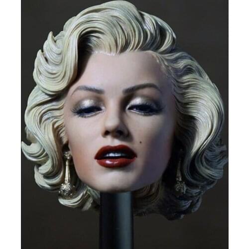 1/6 Scale Head Sculpt Gentleman Love beauty Marilyn Monroe Head Female Head Carving Woman Headplay for 12" Action Figure Body