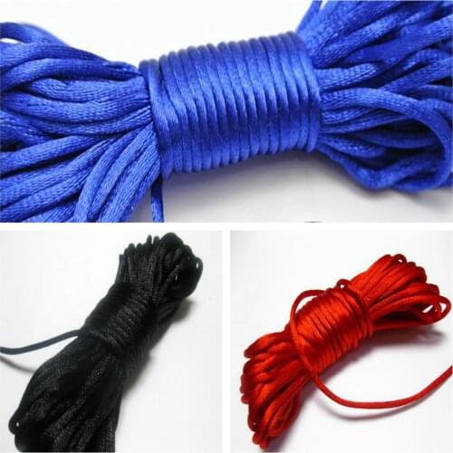 10 Meters Chinese Satin Silk Knot Cord 3mm RATTAIL Thread Rope Necklace Craft