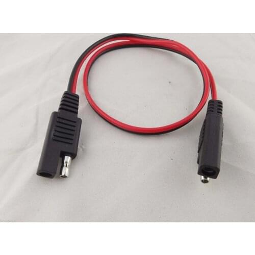 10pcs Battery SAE To SAE DC Power Automotive Connector Cable 18AWG 50cm 500mm 20"