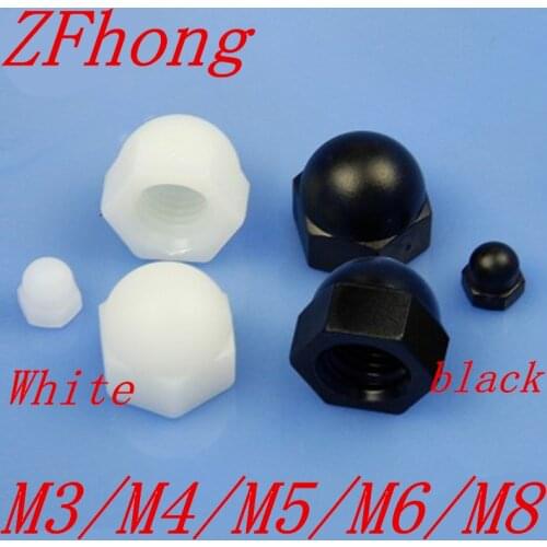 5-50pcs DIN1587 Acorn Nuts m3 m4 m5 m6 m8 m10 m12 nylon Cap Nut Acorn Dome Head Hex Nuts