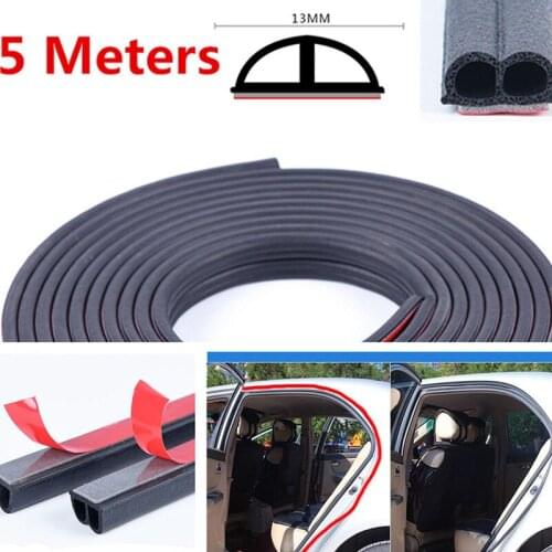 5M B-Shape Car Door Edge Seal Weatherstrip Protector Moulding Trim Rubber Strip