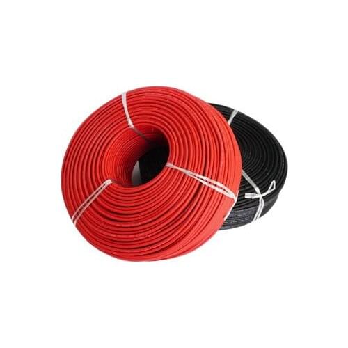 ALLMEJORES Solar PV cable Red Blak cable for solar panel system 1500v 2.5mm² /4mm² /6mm² (14/12/10AWG )TUV UL approval 20m/Roll