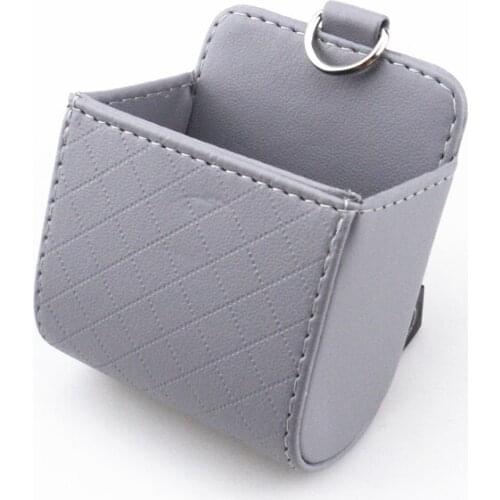 Car Air Vent Dashboard Tidy Hanging Leather Organizer Box for Cadillac XTS SRX ATS CTS/Renault Koleos Fluenec Latitude