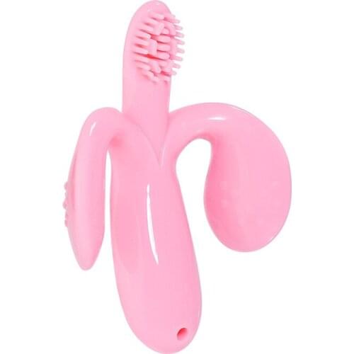 Safe Baby Silicone Teether Training Toothbrush BPA Free Toddle Teething Chew Toys for Infant Chewing Newborn Gifts