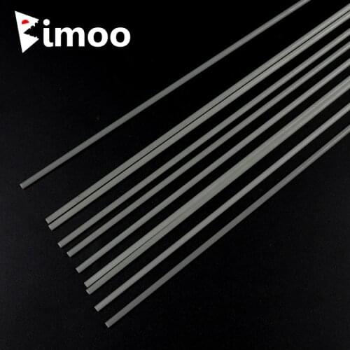 Bimoo 200pcs 1mm 2mm Round Glass Fiber Stick for Squid Jig Hook Making Rod Tip Building Float Fishing Tackle Accessories