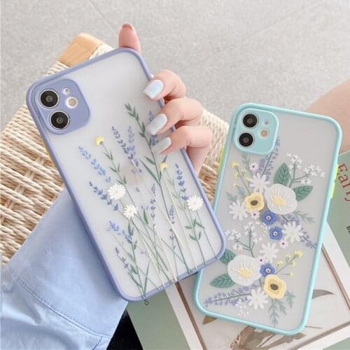 Telephone Case For XIAOMI Redmi Note10 Pro 9 8 7 POCO M3 F1 F2 X3 NFC 5G Cartoon Flower Skin Feel Soft Protection Camera Cover