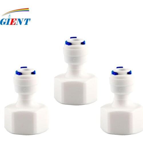 Reverse Osmosis RO Water System Fitting 1/4" 3/8" Inch OD Hose Tube 1/4" 3/8" Female Thread Plastic Pipe Quick Connectors