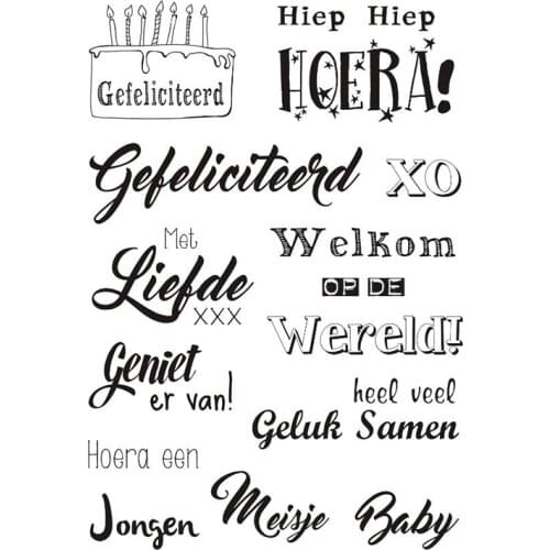 Dutch Baby Transparent Silicone Stamps Seal for DIY scrapbooking photo album Decorative clear stamp