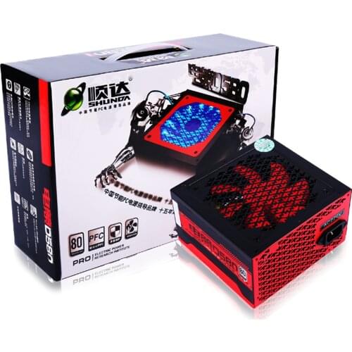 Gaming D580 Passive PFC Computer PSU 12cm Quiet Bearing Fan COMPUT Intel AMD Rated 400w Max 580w PC New Desktop Power Supply