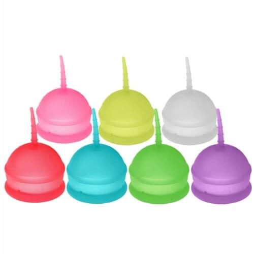 1pc Menstrual Cup 100% Medical Grade Silicone Period Cup for Collector Menstrual Reusable Soft Feminine Hygiene Vaginal Cups