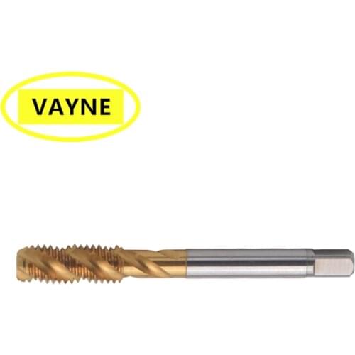 VAYNE HSSE Metric Spiral Fluted Taps with Tin Coated M8*1.25 M10*1.5 and machine Fine Thread screw tap M8M10 *0.5/0.75/1/1.25