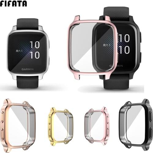 Soft TPU Protection Case For Garmin Venu SQ Replacement Smart Watch Plating Full Screen Case For Garmin Venu Sq Protector Shell