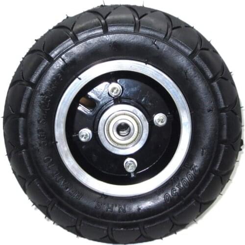 200x50 Inflatable Wheel 8 Inch Off-road Inner Outer Tire with Alloy Hub for Electric Scooter Accessories