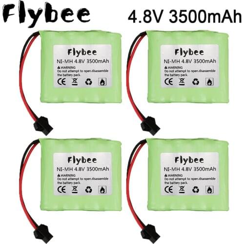 1-5PCS 4.8v 3500mah 3000mah NiMH AA Battery For Rc toys Cars trucks Tanks Robots Boat Engineering vehicle upgrade 4.8V batteries