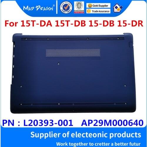 MAD DRAGON Brand Laptop Bottom Base Bottom Cover Assembly blue shell for HP 15T-DA 15T-DB 15-DB 15-DR L20393-001 AP29M000640