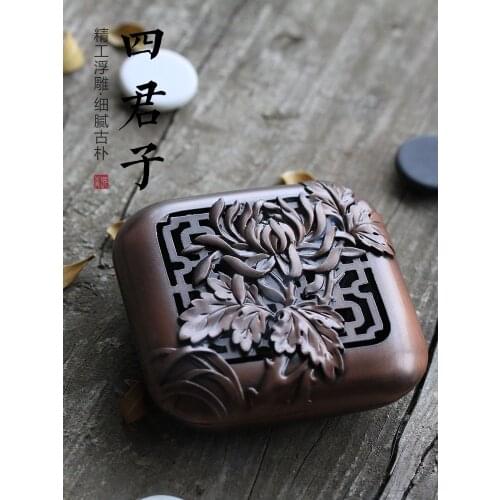 Ash Tray Big Incense Burner Charcoal Church Bowl Modern Metal Vintage Mini Freshener Bruleur Kadzielnica Home Decor BY50XX