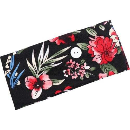 Headband Men Women Sweatband Headbands With Buttons Running Hairband Yoga Elastic Hair Band Bandana Gumki Do Wlosow