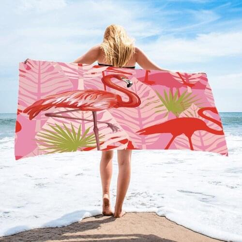 Scarf Jungle Vacation Microfiber Bath Towel Towel Tropical Jungle Square Towel Beach Towel