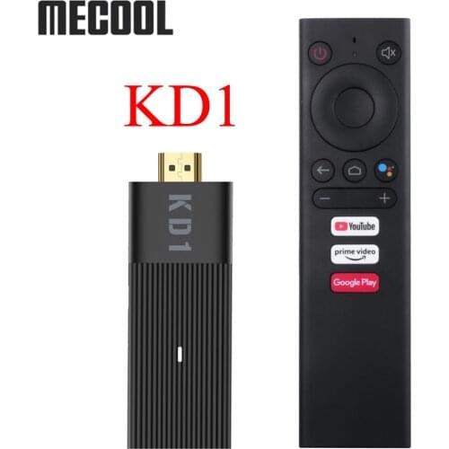 Mecool KD1 Android 10.0 Smart TV Stick UHD 4K Media Player Mini TV Dongle 2GB 16GB Amlogic S905Y2 Dual WiFi Google Certificated