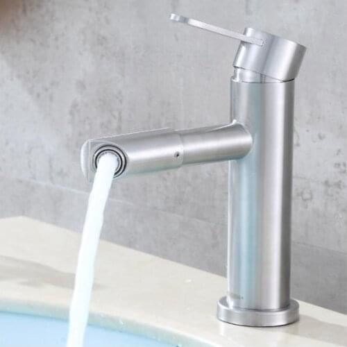 Bathroom Basinfaucet Hollow Shape Bath Waterfall Faucets Single Handle Water Mixer Tap