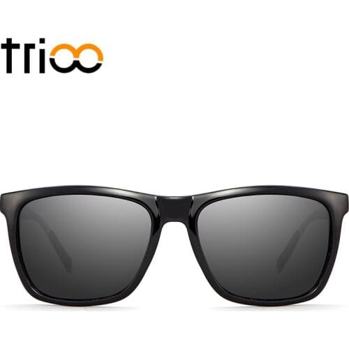 TRIOO Sunglass Alloy Quality Sunglasses Men TAC Polarized Driving Sun Glasses For Men Shades Cool Driver Anti-Glare Oculos