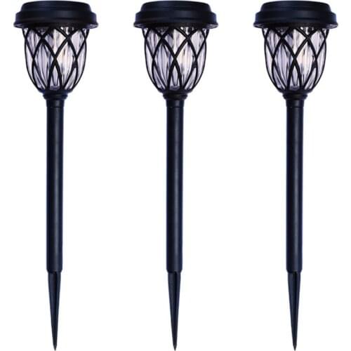 Solar LED Light Outdoor Waterproof IP65 6pcs LED Landscape Lawn Lamps For Street Pathway Lighting Garden Decoration Lamp