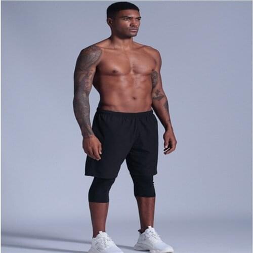 Sports Shorts Mens Quick-drying Running Fitness Casual Basketball Training Seven-five Pants Summer Over The Knee Pants